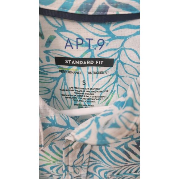 APT 9 SS Shirt Standard Fit Size Small Button Up New With Tags - Picture 2 of 5